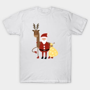 Santa Claus and reindeer T-Shirt